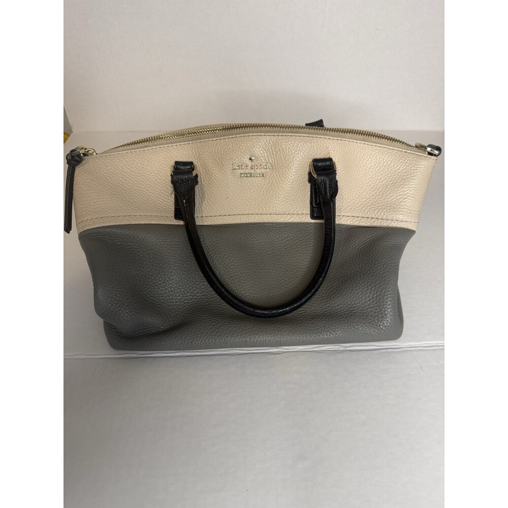 Kate Spade New York Colorblock Satchel w/Striped Interior Gold Hardware Dust Bag